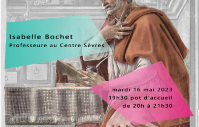 Augustin aujourd’hui : la lecture augustinienne de la bible par Isabelle Bochet – Conférence Débat