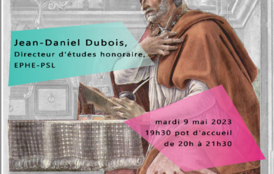 Augustin aujourd’hui : l’enracinement manichéen par Jean-Daniel Dubois – Conférence débat