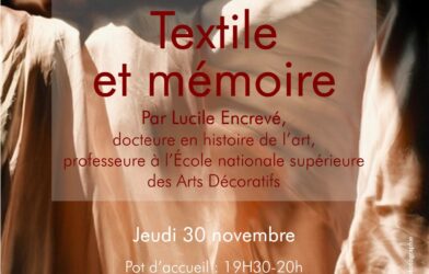 Conférence « Textile et mémoire » dans le cadre du cycle « Vêtement et nudité »