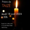 Prière de Taizé, jeudi 18 avril à 20h, ouvert à tous.
