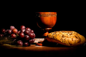 Sainte-Cène pain et vin spirituels