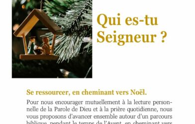 🙏 Les mardis de l’Avent : « se ressourcer en cheminant ensemble vers Noël »